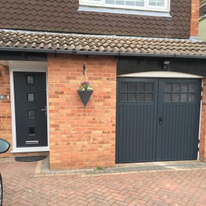 matching front door and garage door