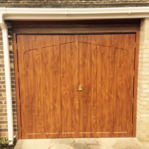 golden oak side hinged