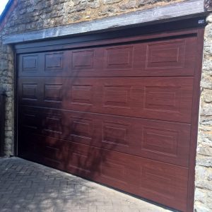 rosewood panelled sectional